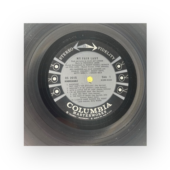 Vintage Vinyl: My Fair Lady Soundtrack 𖦹 Julie Andrews 𖦹 Columbia Records 𖦹 1959 - Picture 9 of 13
